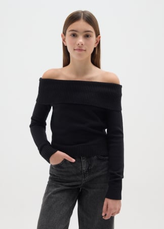 Tricotaje - OVS Kids Pulover Black Beauty  Fete 10-15 Ani