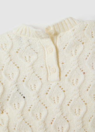 OVS Kids Pulover White Alyssum Fete 9-36 Luni [3]