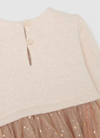 OVS Kids Rochie Vanilla Cream Fete 9-36 Luni [3]