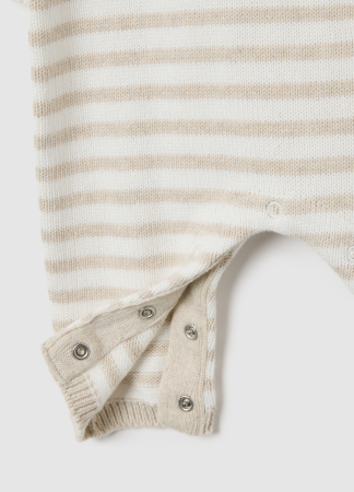 OVS Kids Salopeta Beige Melange Baieti 0-9 Luni [2]