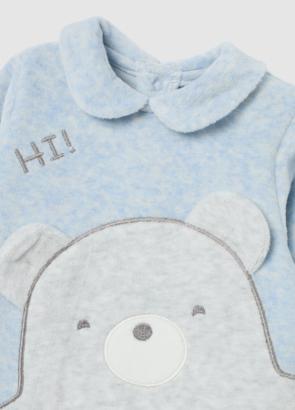 OVS Kids Salopeta Light Blue Melange Baieti 0-9 Luni [2]