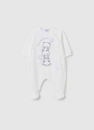 Body si Salopete - OVS Kids Salopeta Lucent White Baieti 0-9 Luni