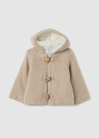 Geci si Jachete - OVS Kids Scurta Beige Melange Baieti 0-9 Luni