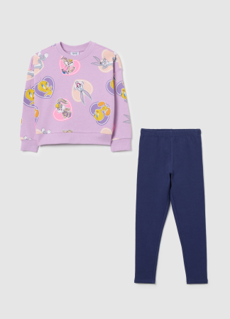 Seturi - OVS Kids Set Hanorac+Jogger Violet Fete 3-10 Ani