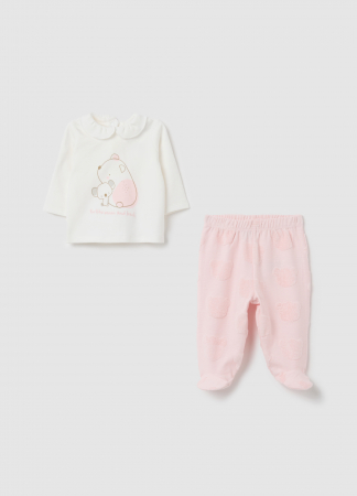 Seturi - OVS Kids Set Rochie+Leggins Blushing Bride Fete 0-9 Luni
