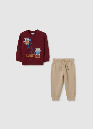 BAIETI - OVS Kids Set Sport Bordo Baieti 9-36 Luni