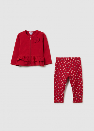 Seturi - OVS Kids Set Sport Rosu Fete 9-36 Luni