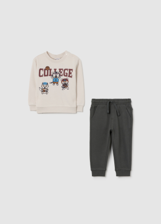 Seturi - OVS Kids Set Sport White Sand Baieti 9-36 Luni