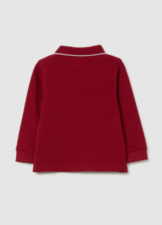 OVS Kids Tricou Polo Maneca Lunga  Rhubarb Baieti 9-36 Luni [1]