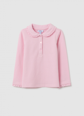 Fetite 9-36 LUNI - OVS Kids Tricou Polo Maneca Lunga  Roz Fete 9-36 Luni