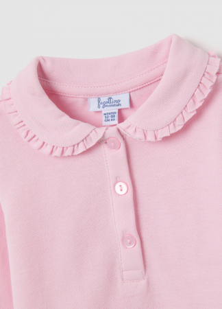 OVS Kids Tricou Polo Maneca Lunga  Roz Fete 9-36 Luni [2]