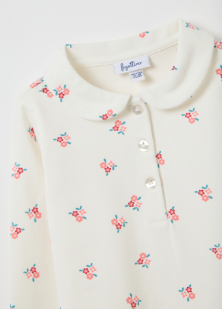 OVS Kids Tricou Polo Maneca Lunga  White Alyssum Fete 9-36 Luni [2]