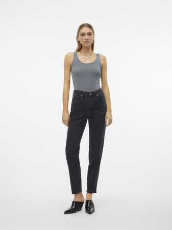 Boyfriend - Vero Moda Blugi Gri Inchis TESSA Mom Femei