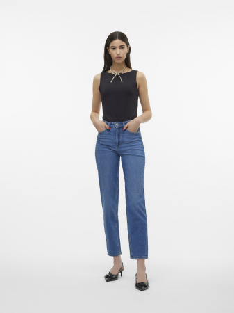 Boyfriend - Vero Moda Blugi Albastri TESSA Mom Femei