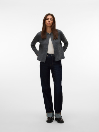 FEMEI - VERO MODA Cardigan Dark Grey Melange  Femei
