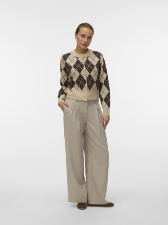 FEMEI - VERO MODA Cardigan Oatmeal Chocolate Martini  Femei