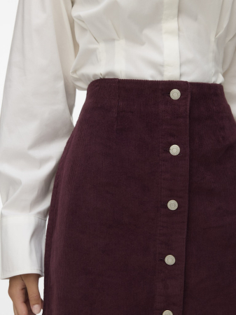 VERO MODA Fusta Bordo  Femei [2]