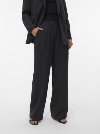FEMEI - VERO MODA Pantaloni Dark Grey Melange  Femei
