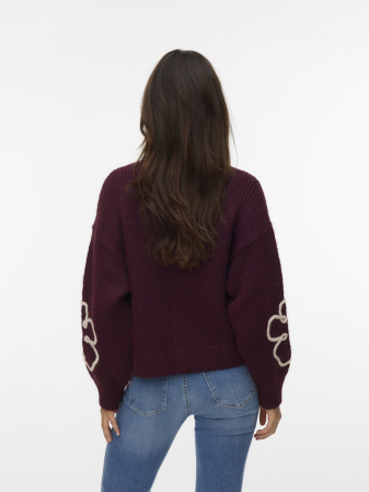 VERO MODA Pulover Bordo  Femei [3]