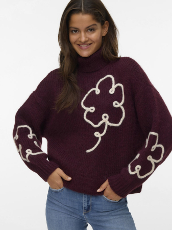 VERO MODA Pulover Bordo  Femei [1]