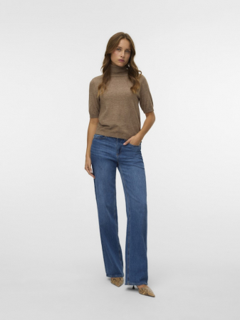 FEMEI - Vero Moda Pulover Cu Maneca Scurta Maro  Femei