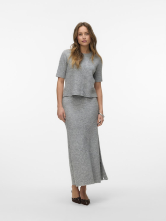FEMEI - VERO MODA Pulover Cu Maneca Scurta Gri Deschis  Femei