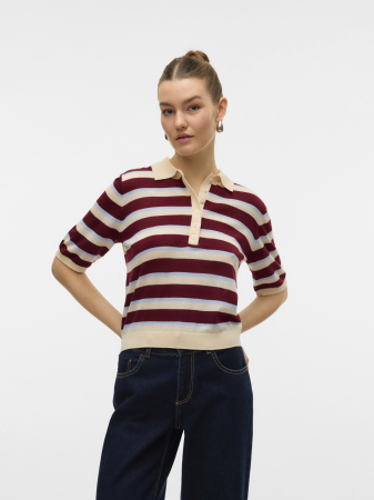 FEMEI - Vero Moda Pulover Cu Maneca Scurta Multicolor Regular Femei