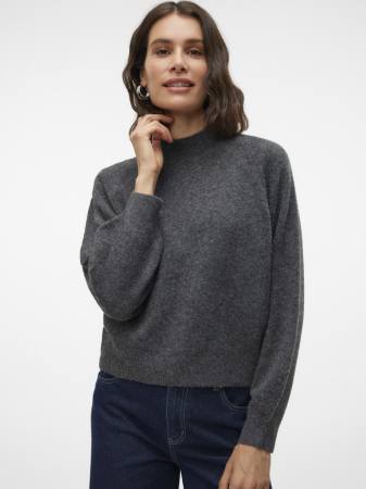 VERO MODA Женский Свитер Dark Grey Melange  [2]