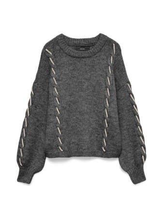 Pulovere si Cardigane - Vero Moda Pulover Gri Inchis  Femei