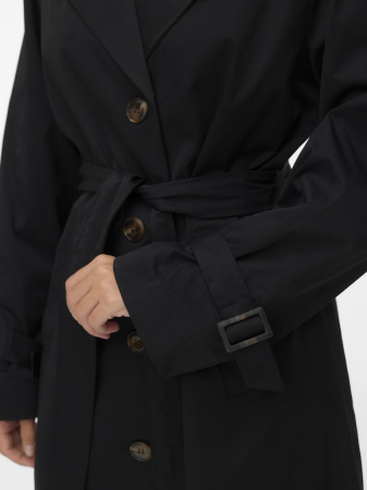 VERO MODA Trench Negru  Femei [2]