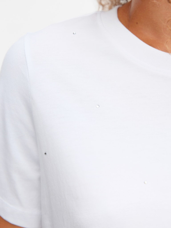 VERO MODA Tricou Bright White Silver Studs  Femei [3]