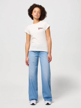 FEMEI - Wrangler Blugi Albastri Deschisi WORLD WIDE Wide Leg Femei