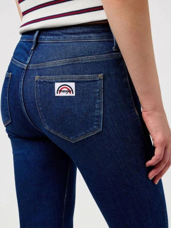 Wrangler Blugi Albastri FLARE Flare Femei [4]
