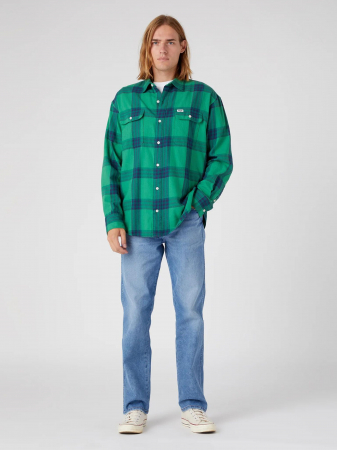 Relaxed - Wrangler Blugi Albastri FRONTIER Relaxed Straight Barbati