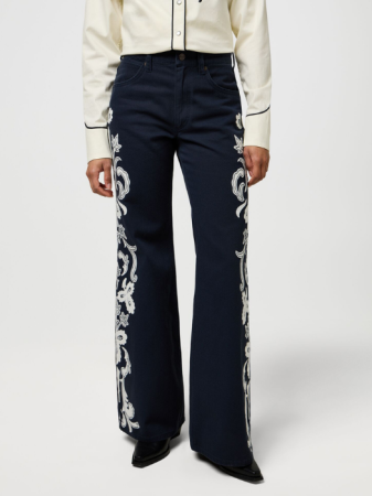 Wrangler Женские Джинсы Dark Navy 70S Flare Flare [1]