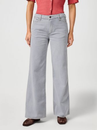 Wide Leg - Wrangler Blugi Gri Deschis WORLD WIDE Wide Leg Femei