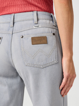 Wrangler Blugi Gri Deschis WORLD WIDE Wide Leg Femei [3]