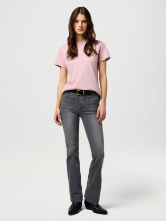 Bootcut - Wrangler Blugi Gri Deschis FLARE Flare Femei