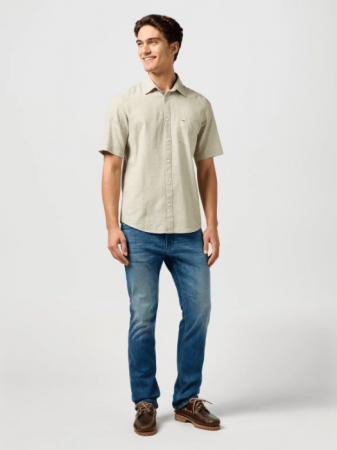 Wrangler Blugi Albastri GREENSBORO Regular Straight Barbati [4]