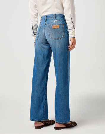 Wrangler Blugi Albastri WORLD WIDE Wide Leg Femei [1]