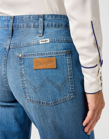 Wrangler Blugi Albastri WORLD WIDE Wide Leg Femei [2]