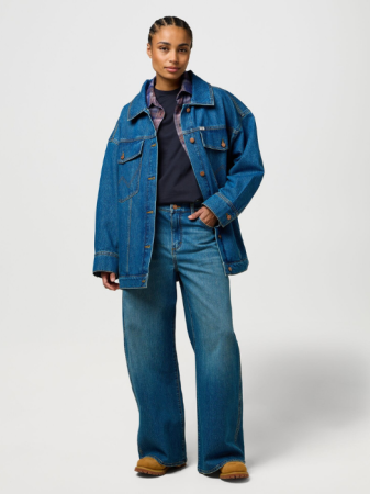 FEMEI - Wrangler Blugi Navy LOW RISE BIG BAGGIE Loose Femei