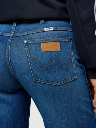 Wrangler Blugi Albastri WORLD WIDE Wide Leg Femei [4]