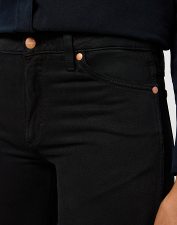 Wrangler Blugi Negri WORLD WIDE Wide Leg Femei [2]