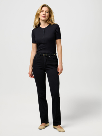 FEMEI - Wrangler Blugi Negri STRAIGHT Straight Femei