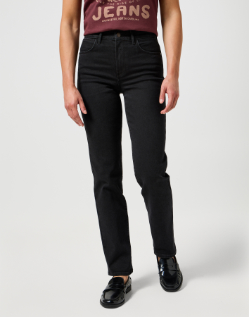 FEMEI - Wrangler Blugi Straight Negri Femei