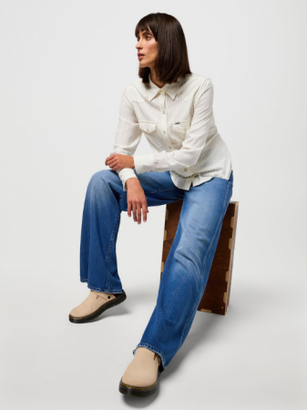 Wrangler Blugi Albastri WORLD WIDE Wide Leg Femei [1]