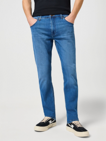 BARBATI - Wrangler Blugi Albastri Deschisi GREENSBORO Regular Straight Barbati