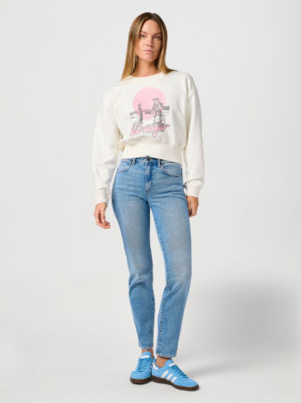 Wrangler Blugi Albastri Deschisi STRAIGHT Straight Femei [4]