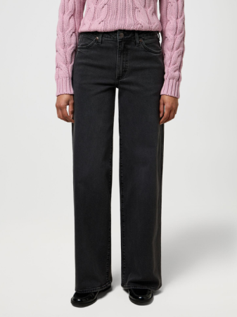 Wrangler Blugi Negri WORLD WIDE Wide Leg Femei [1]